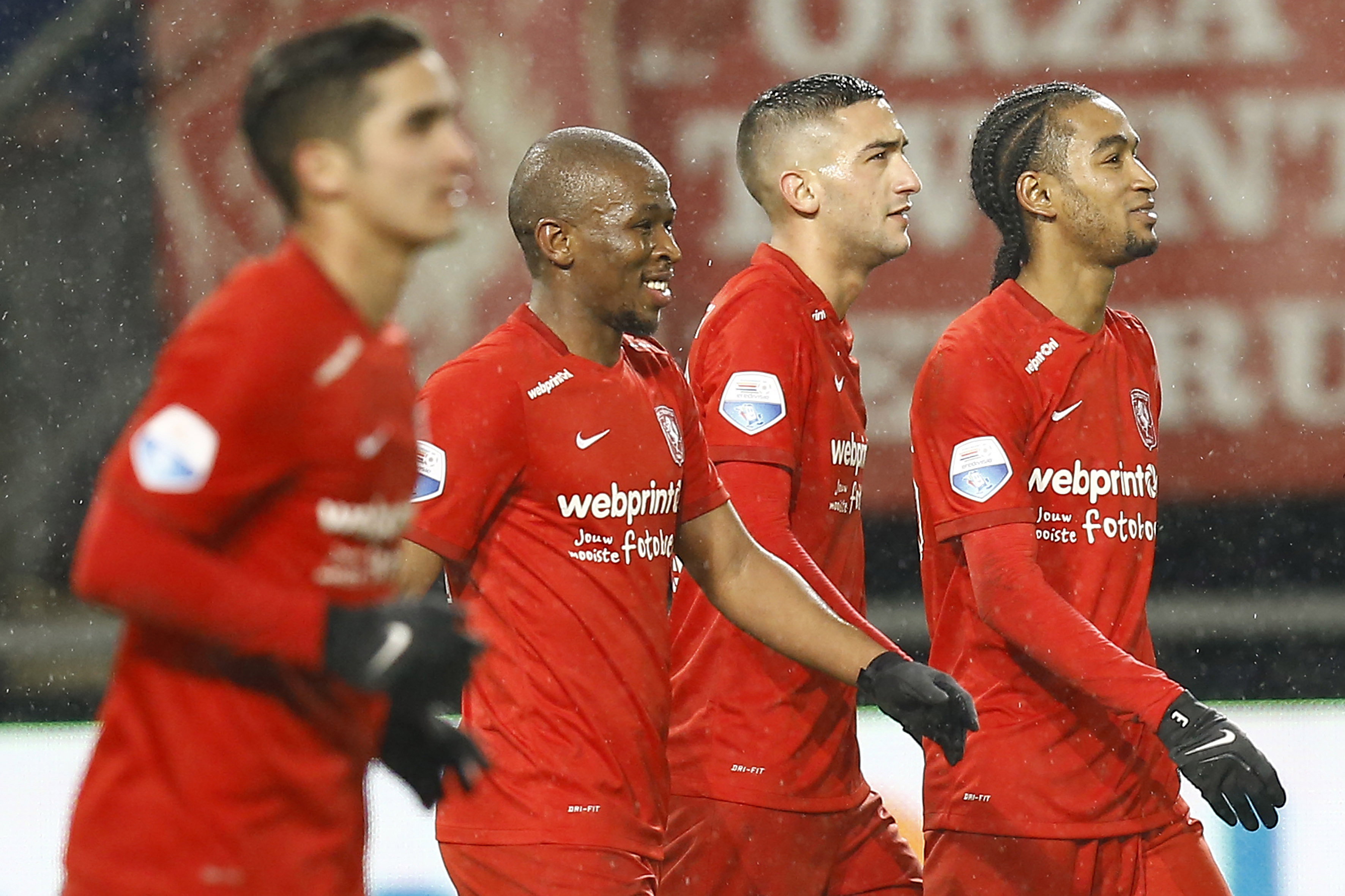 Felipe Gutierrez, Kamohelo Mokotjo, Hakim Ziyech en Jerson Cabral