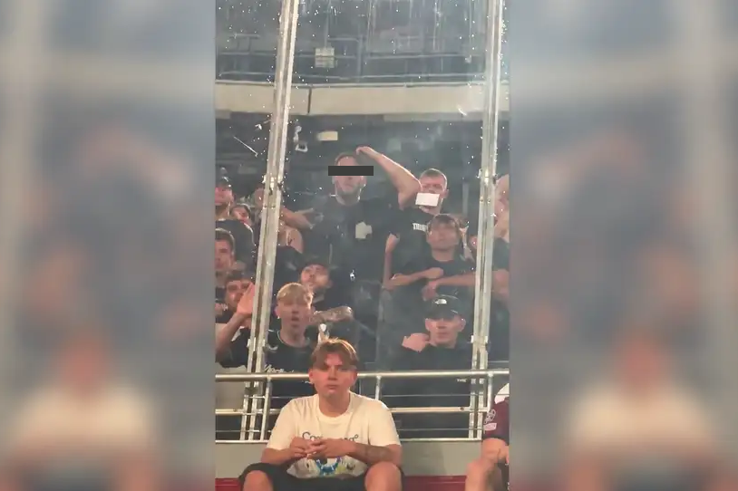 Feyenoord fan in Barcelona
