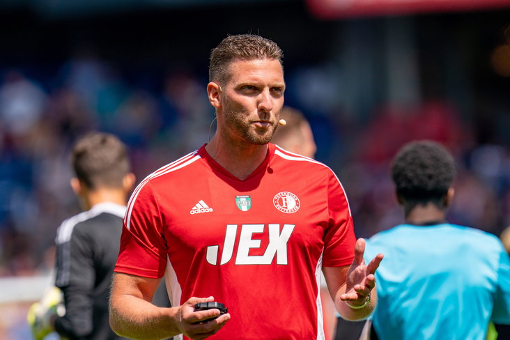 Feyenoord onder 21 trainer Melvin Boel