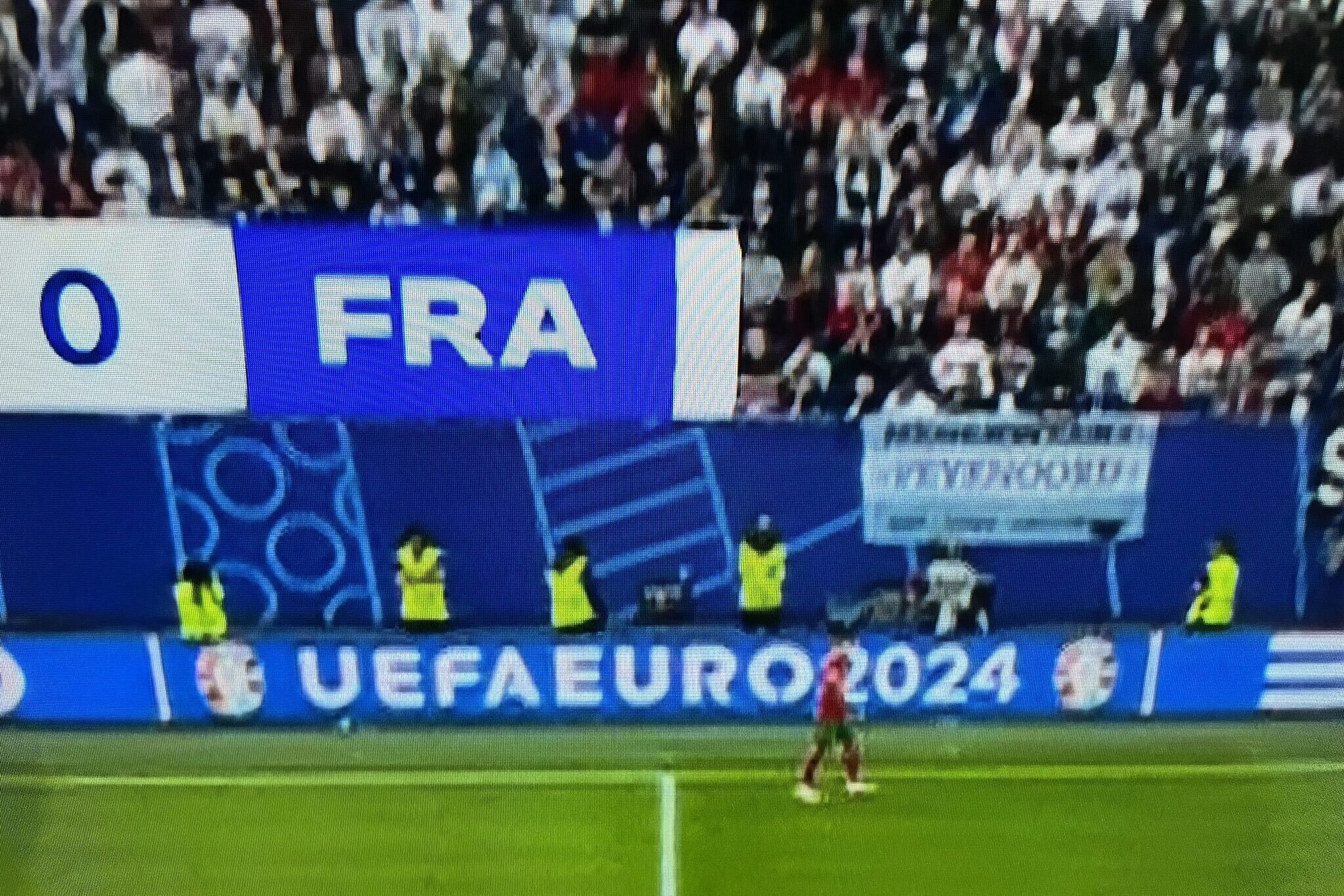 Feyenoordfans aanwezig bij Portugal Frankrijk