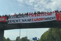 FC Twente-fans op de viaducten