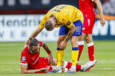 Wout Weghorst loopt een hoofdwond op