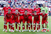 Het elftal van FC Twente voor het duel met DAC 1904