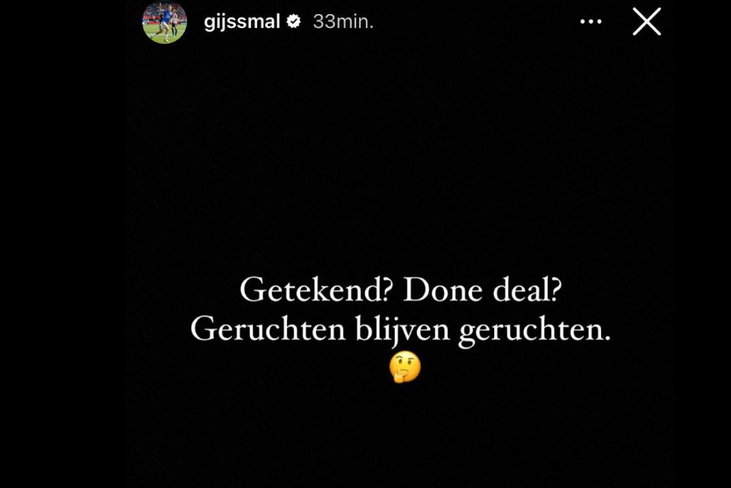 De post van Gijs Smal op Instagram