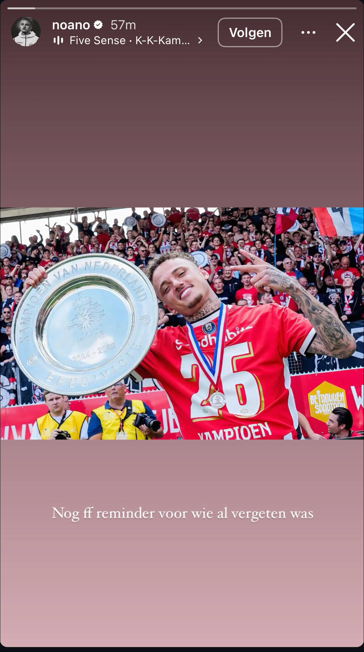 Noa Lang over het kampioenschap
