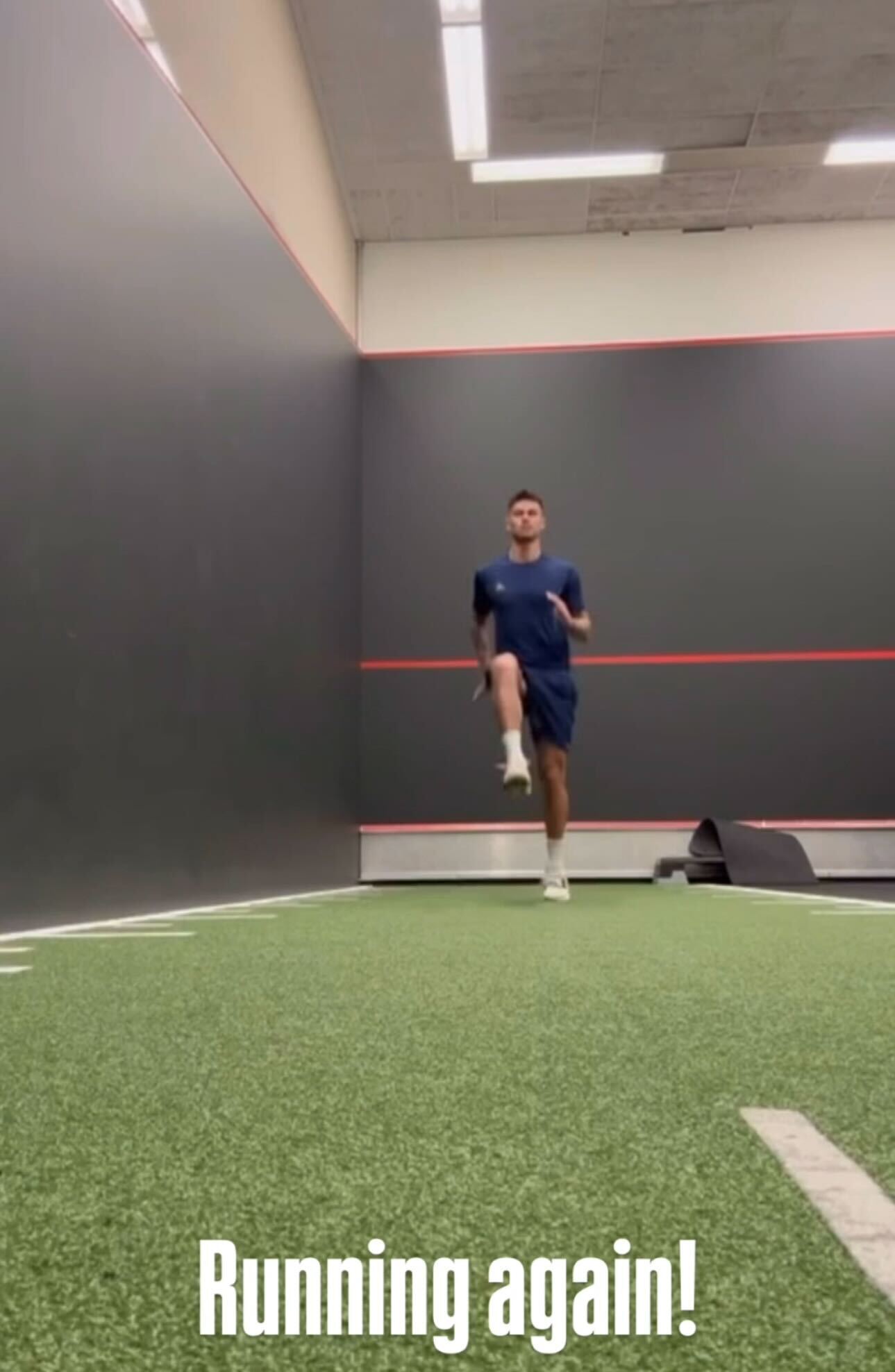 Mees Hilgers aan het trainen