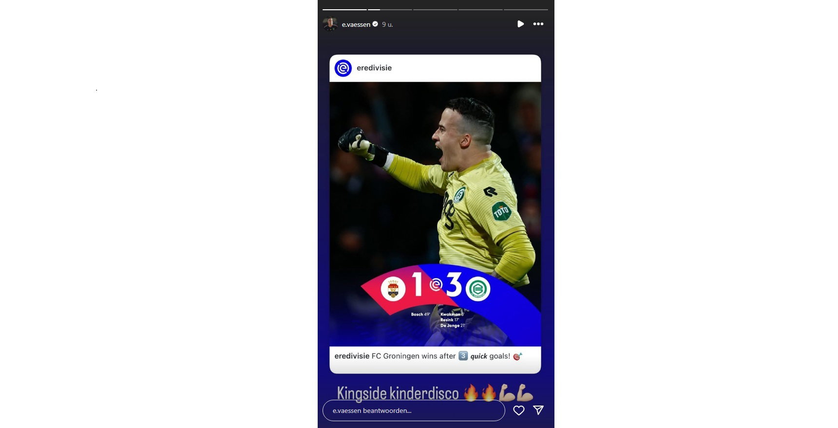 Instagrampost Etienne Vaessen