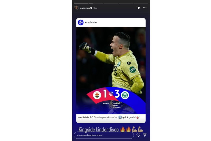 Instagrampost Etienne Vaessen