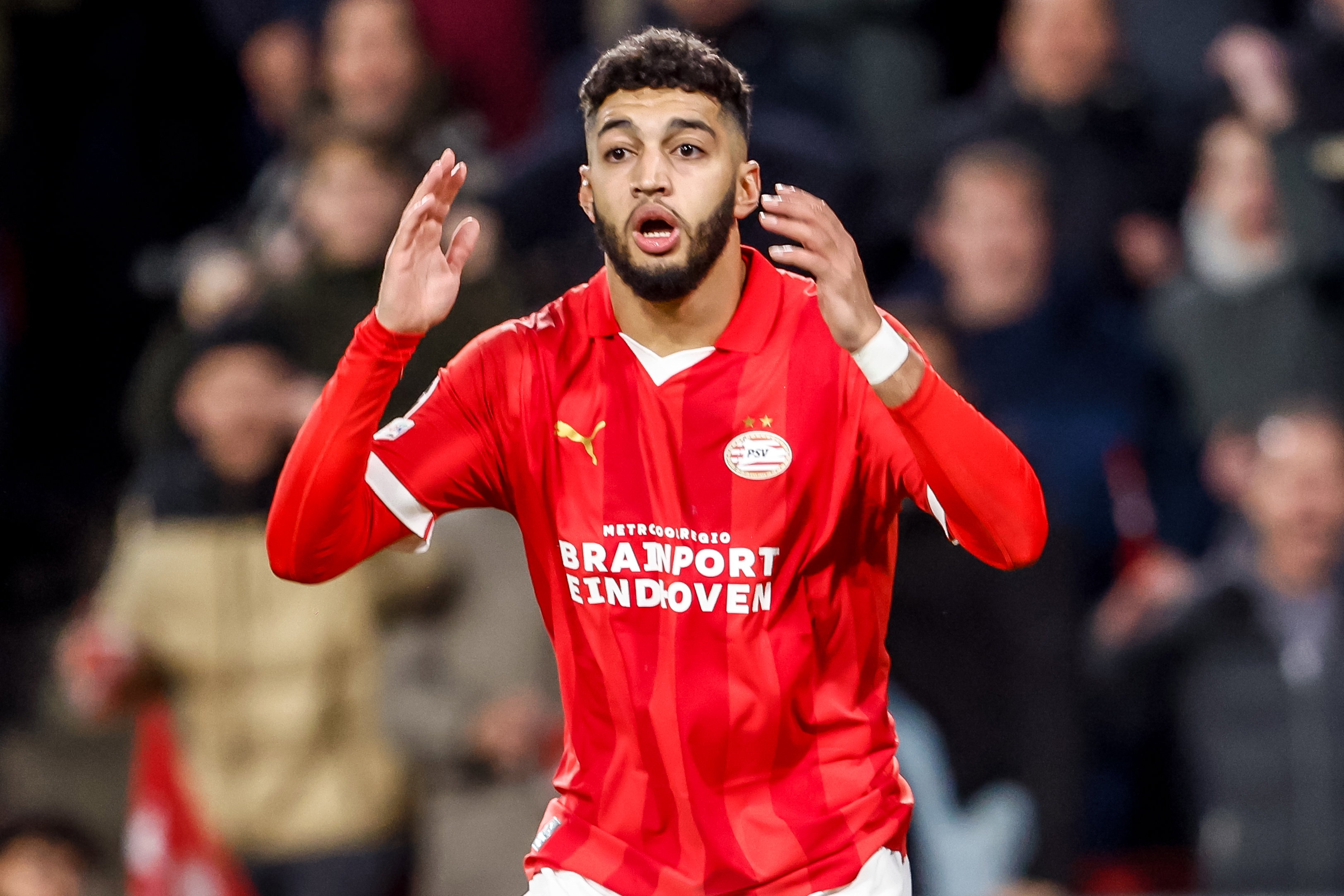 Ismael Saibari tegen Arsenal