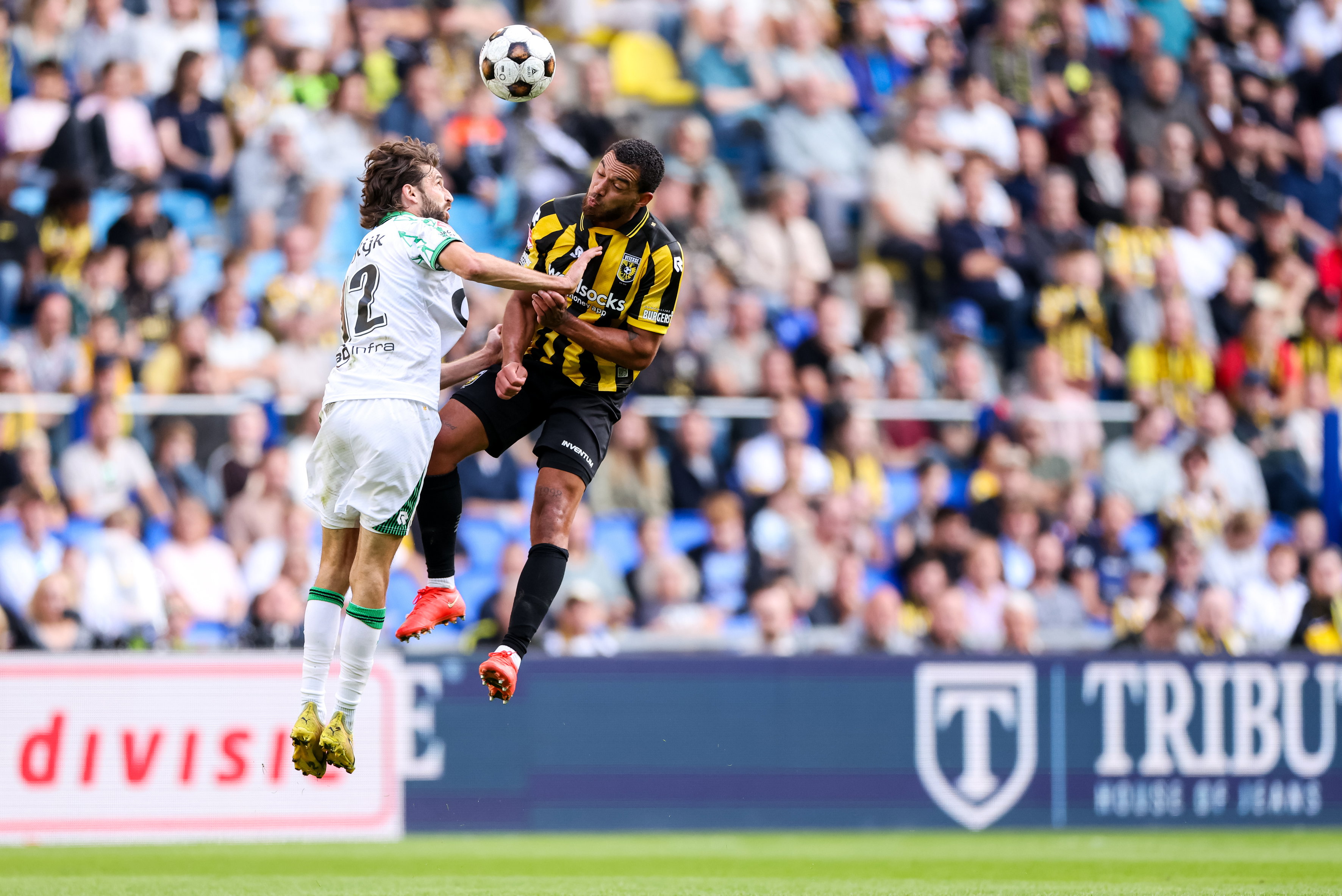 Jan van den Bergh bij het duel met Vitesse