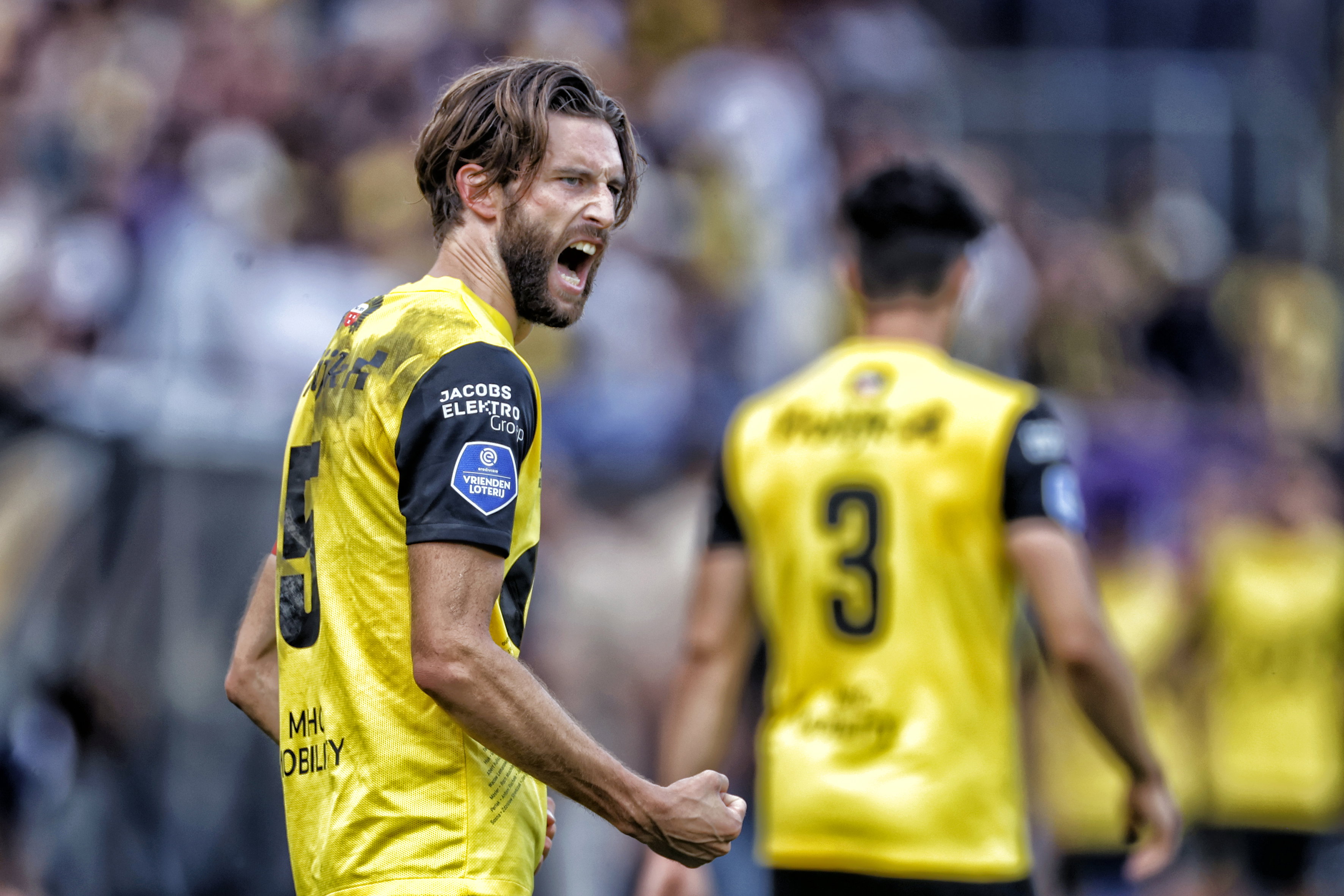 Jan Van den Bergh juicht