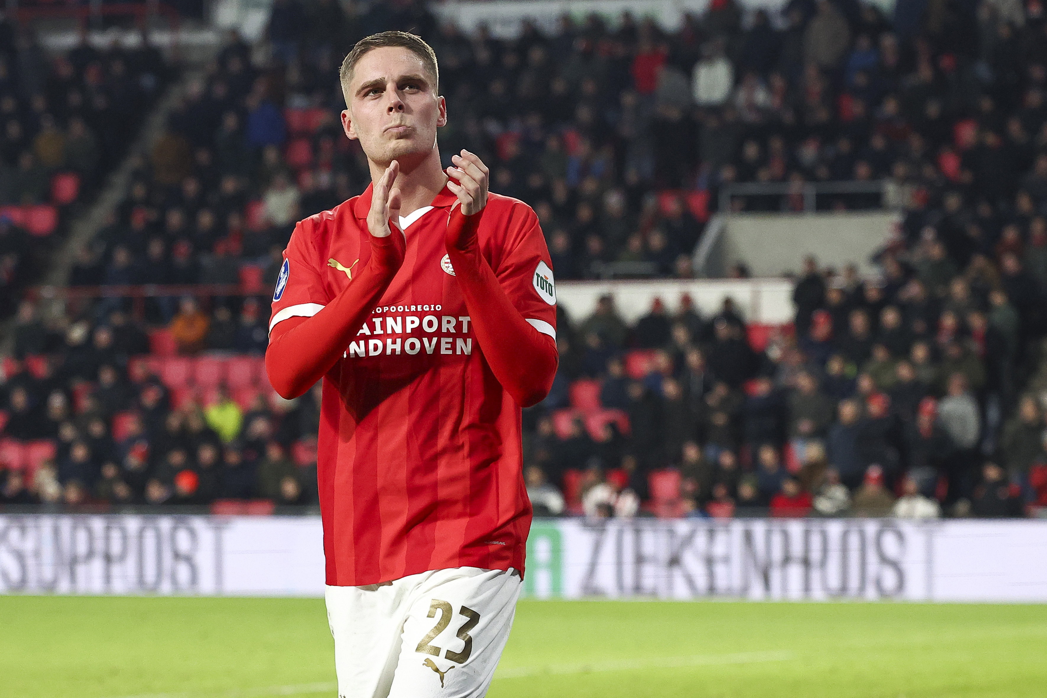 Joey Veerman na zijn wissel tegen SC Heerenveen