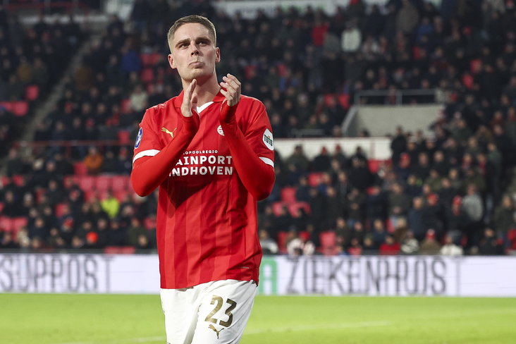 Joey Veerman na zijn wissel tegen SC Heerenveen