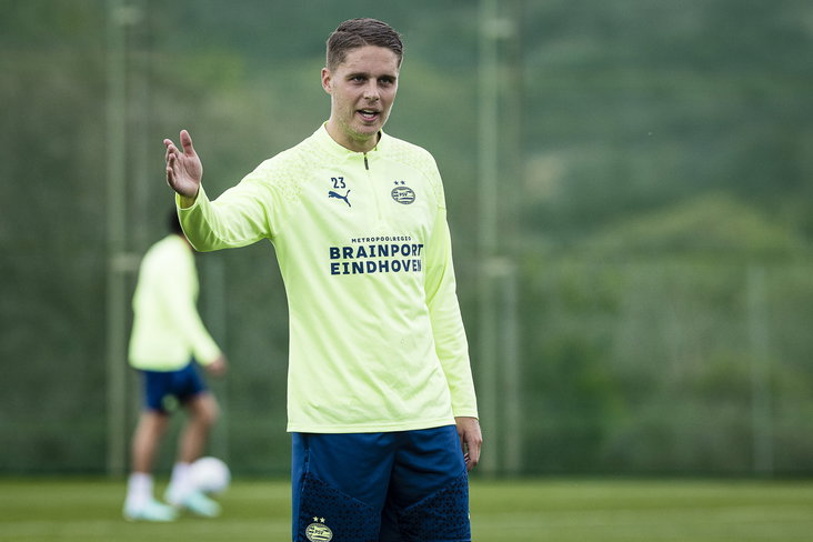 Joey Veerman op het trainingsveld