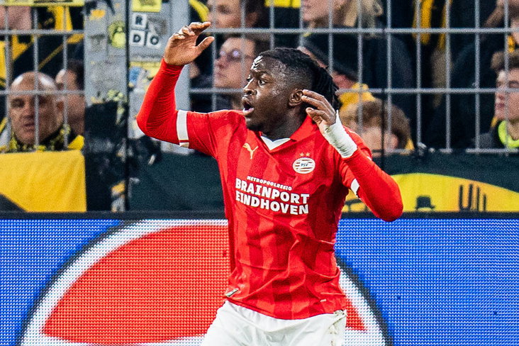 Johan Bakayoko tegen Borussia Dortmund