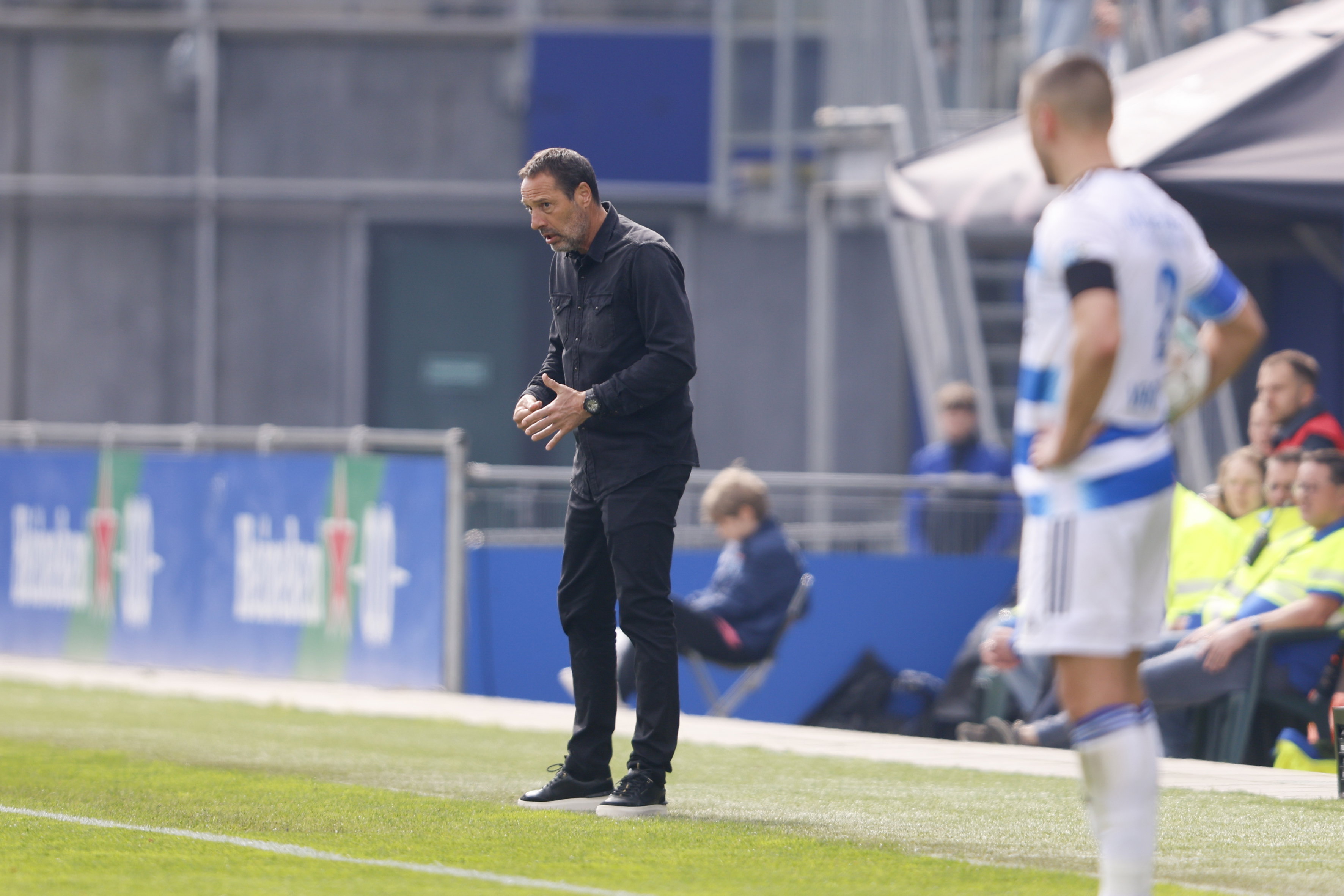 John van t Schip langs de lijn