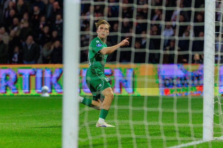 Jorg Schreuders scoort bij Telstar