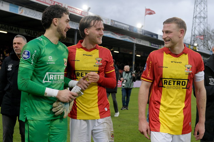 Joris Kramer na de overwinning op Heracles