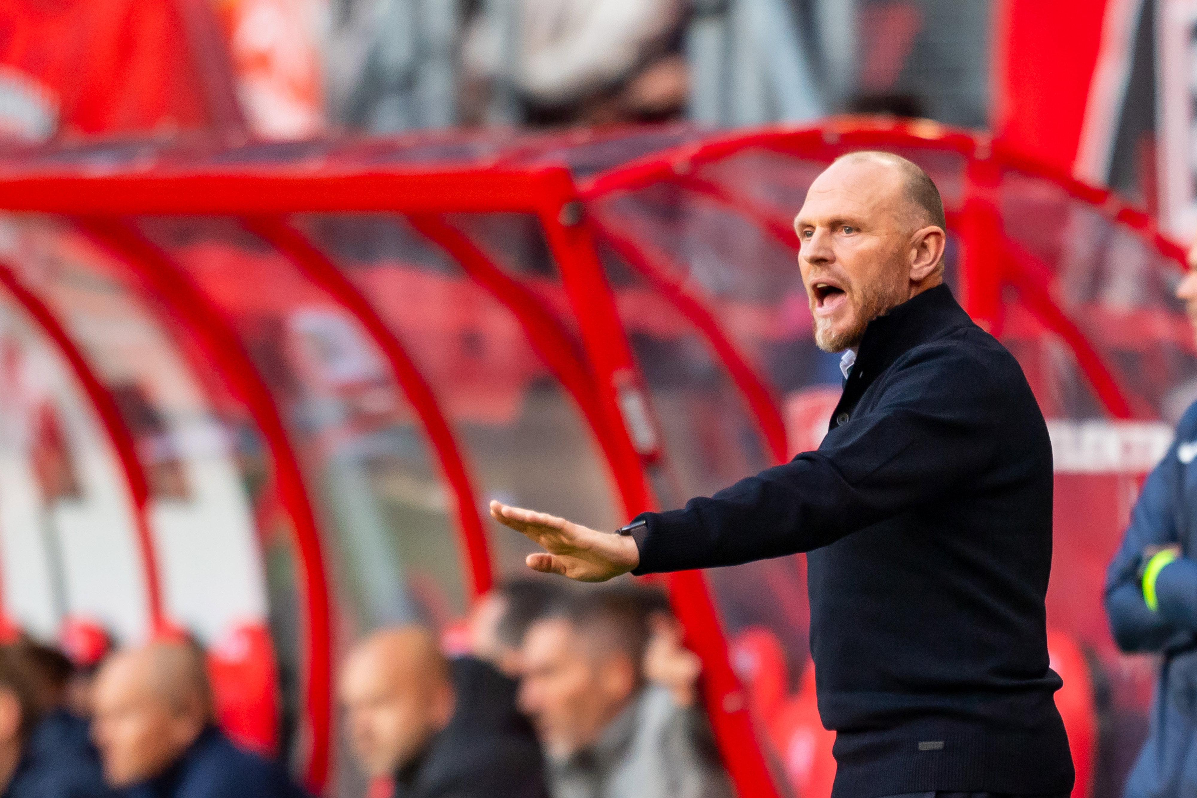 Joseph Oosting tijdens de derby