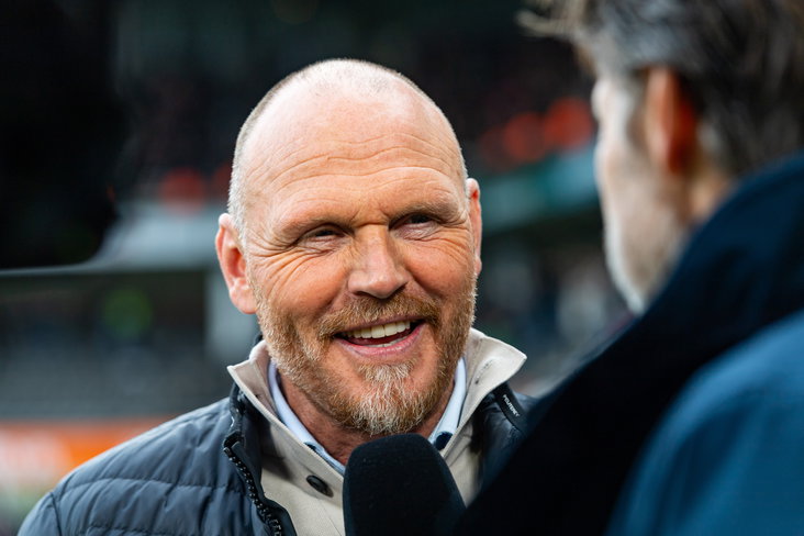 Joseph Oosting voor de camera bij ESPN