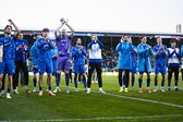 FC Twente-spelers vieren feest met het uitvak
