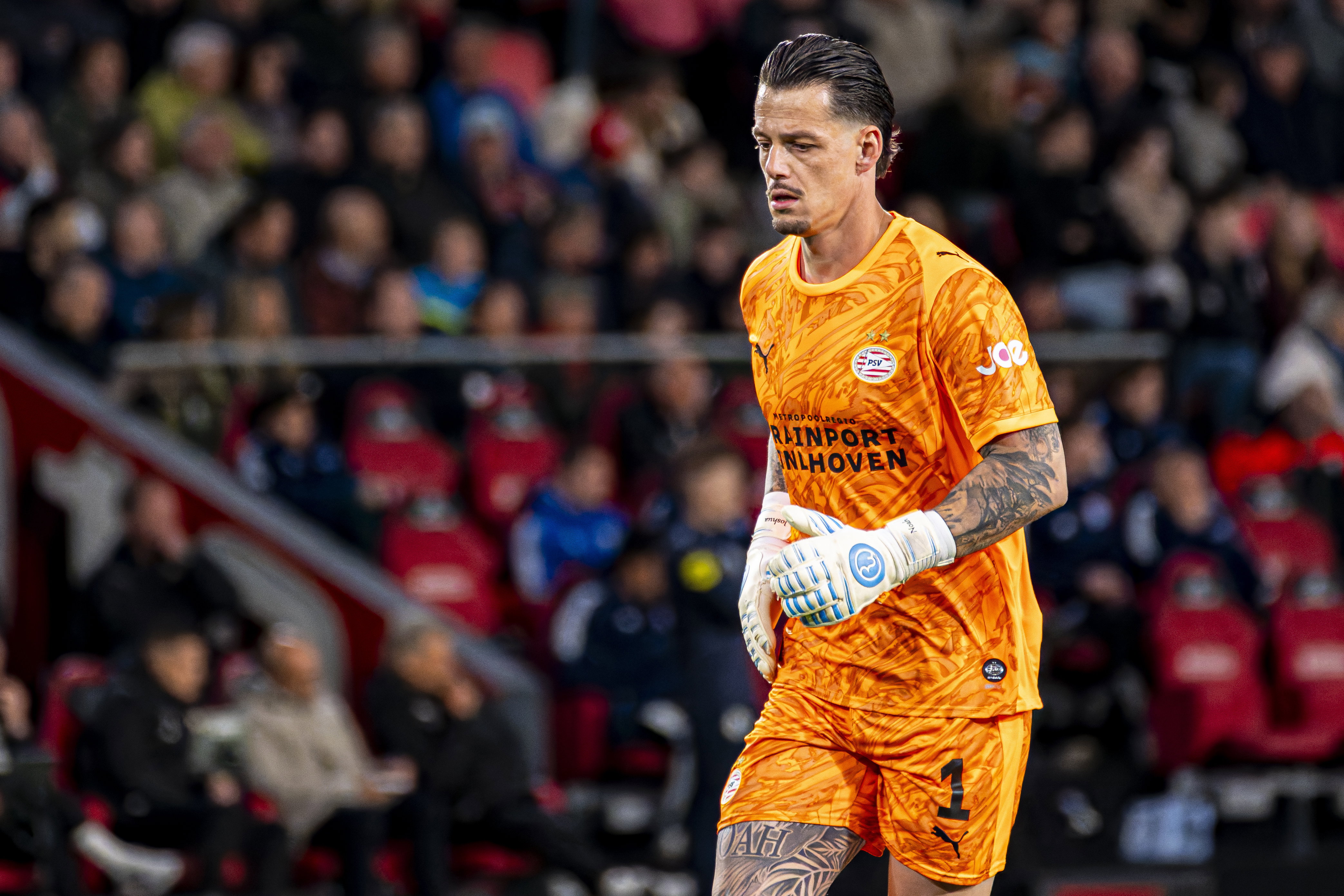 Nick Olij tijdens zijn debuut tegen PEC