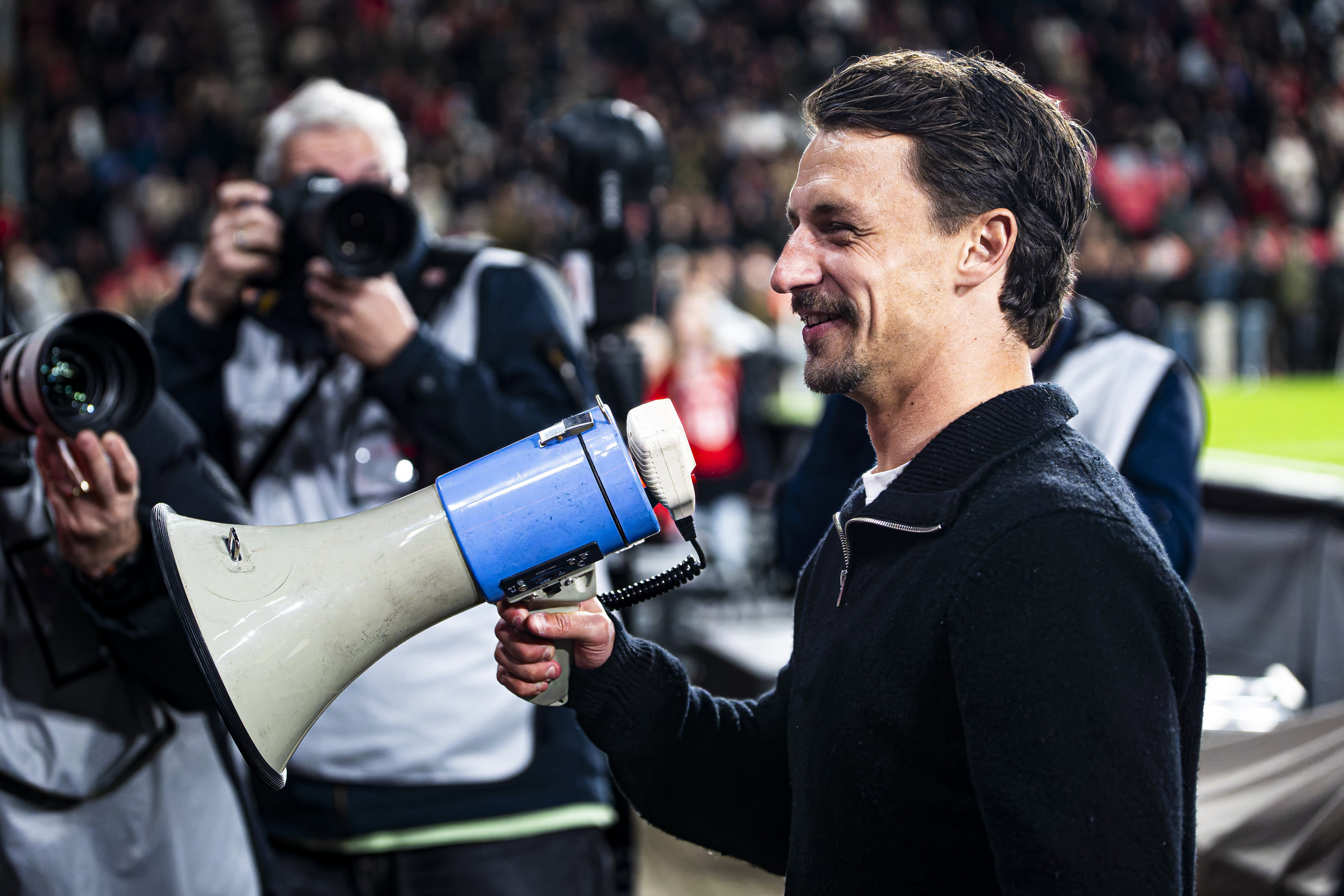 Olivier Boscagli bij zijn afscheid in het Philips Stadion
