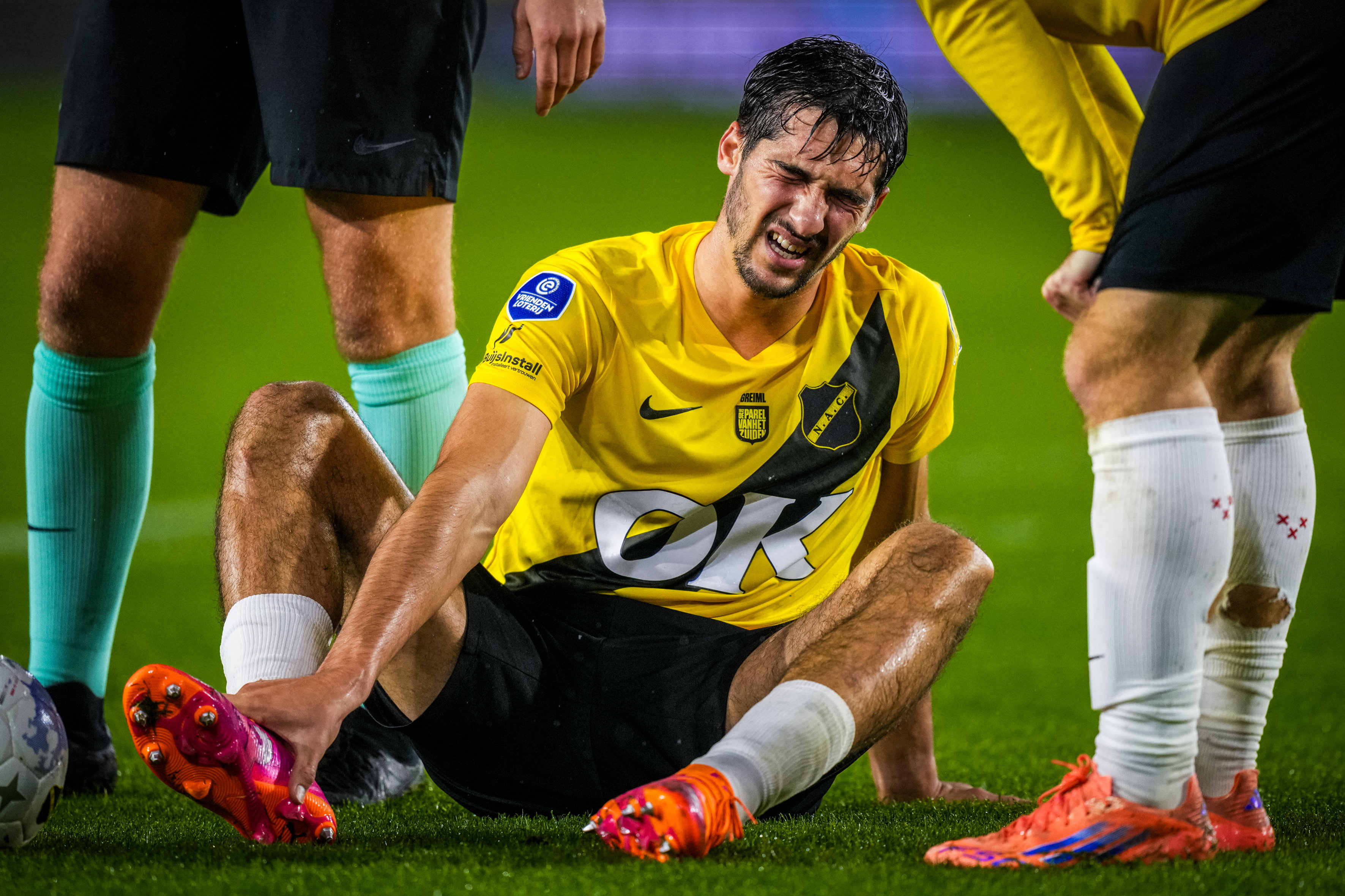 Leo Greiml zit op de grond