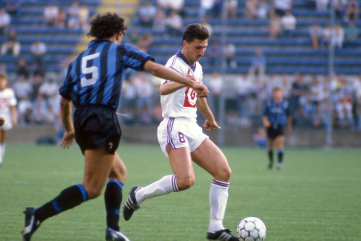 Luc Nilis namens RSC Anderlecht in 1988
