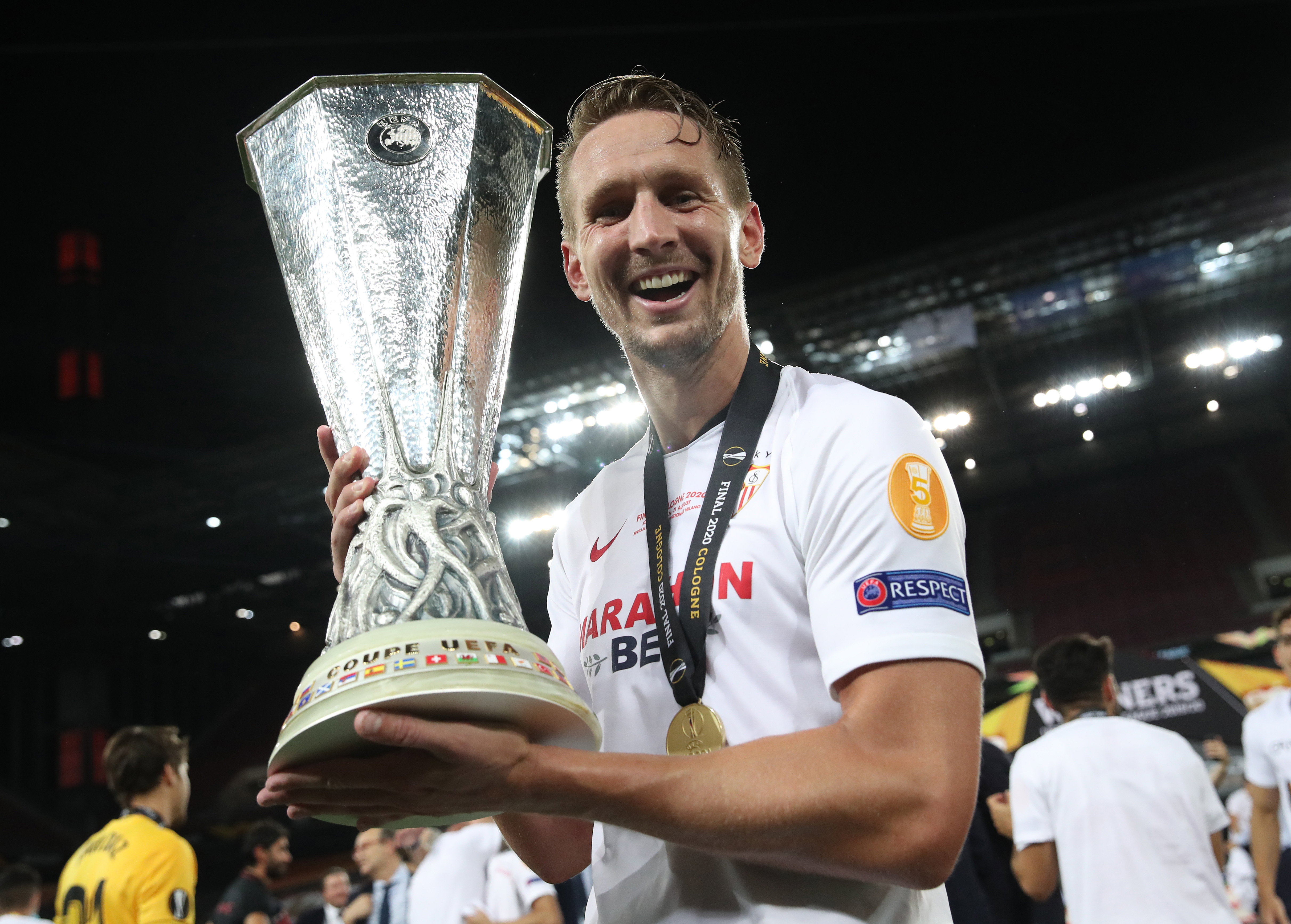 Luuk de Jong met de Europa League