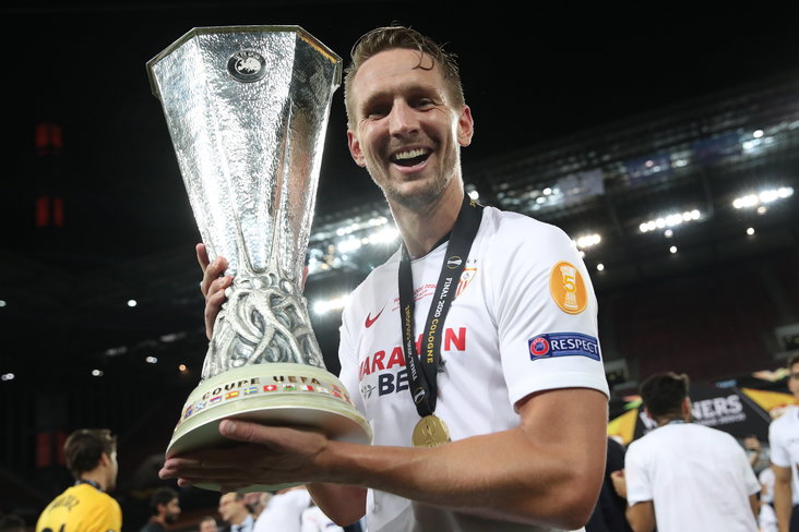 Luuk de Jong met de Europa League