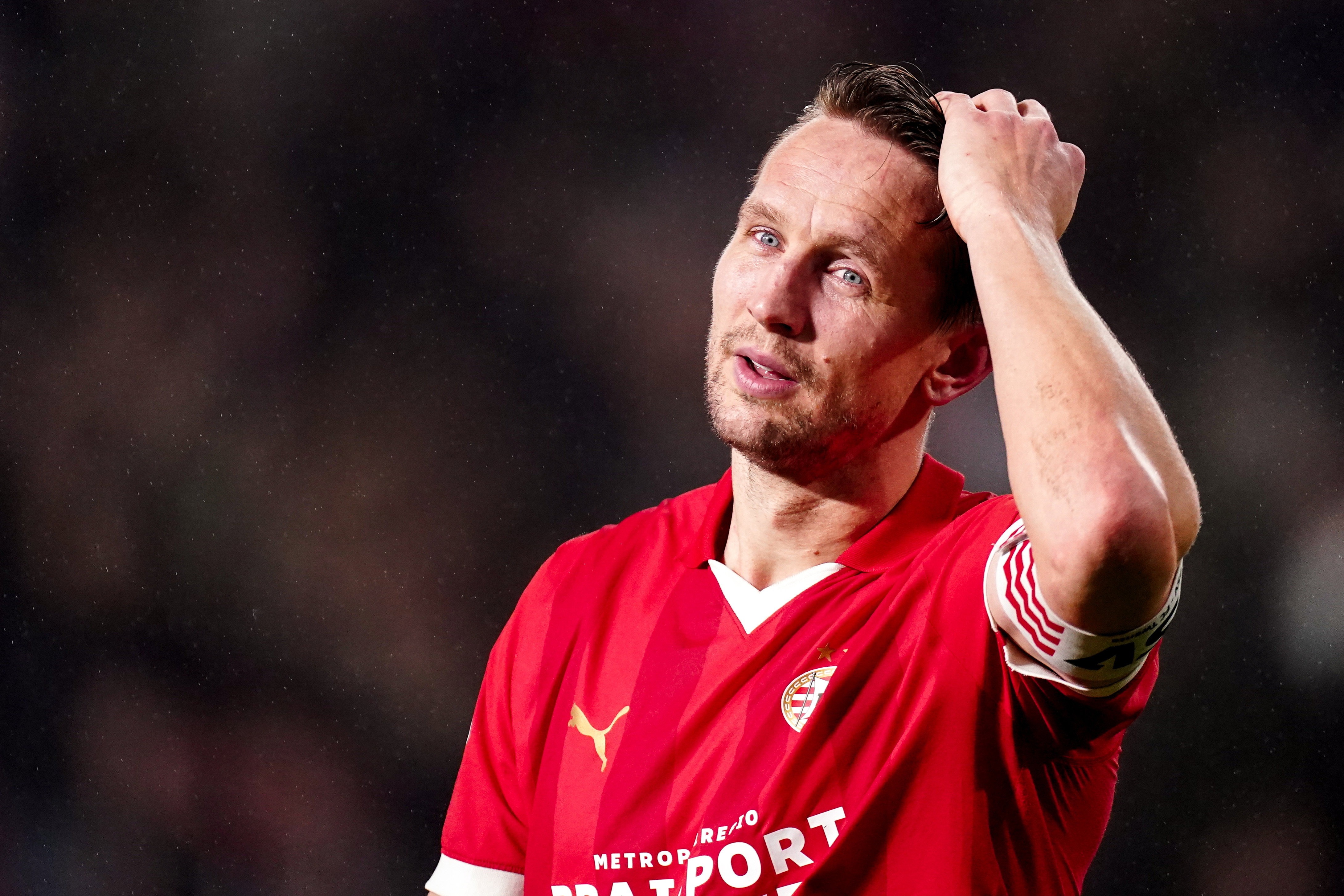Luuk de Jong na de zege op FC Twente