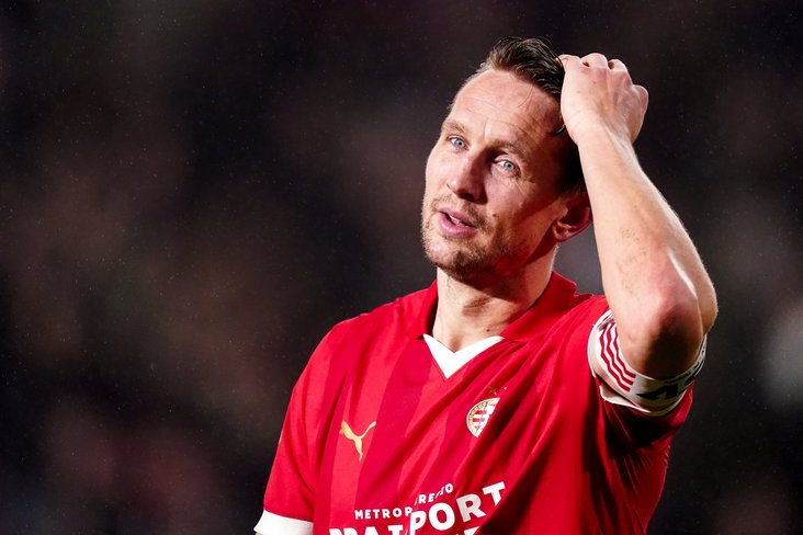 Luuk de Jong na de zege op FC Twente