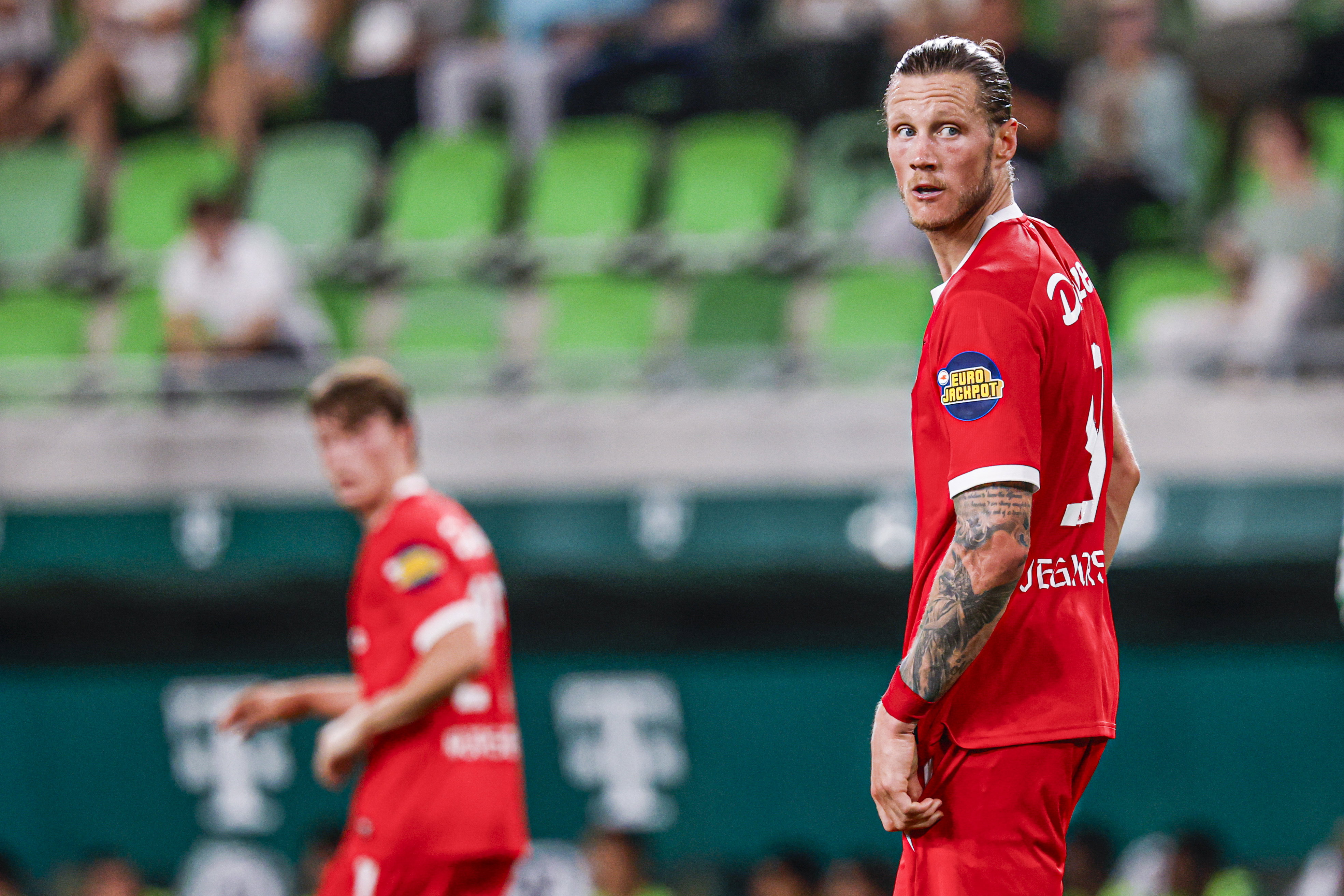 Wout Weghorst baalt