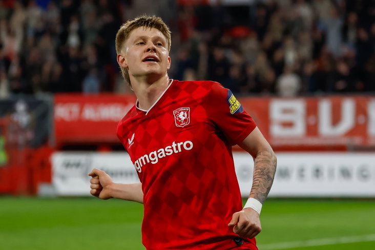 Kristian Hlynsson juicht na zijn treffer