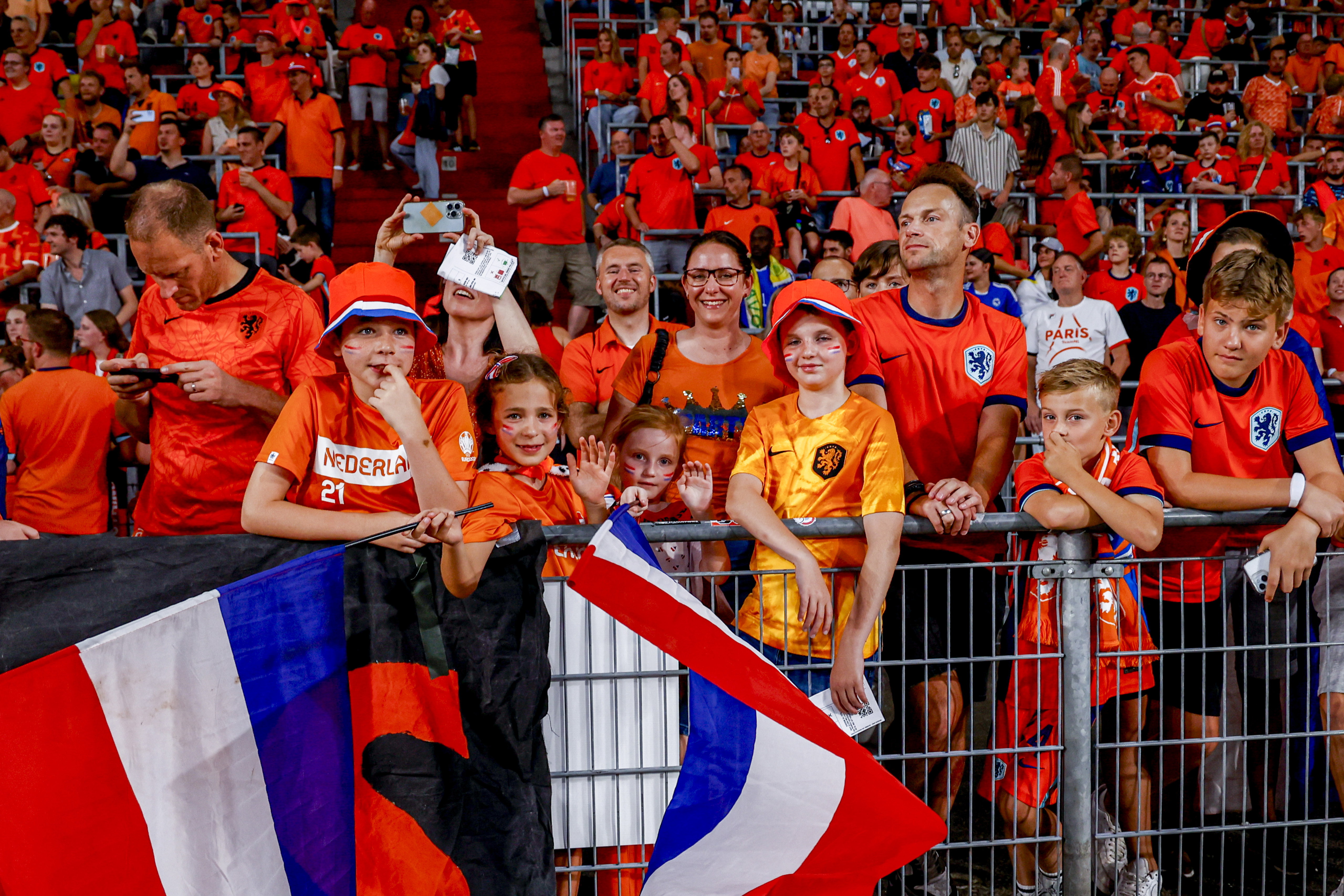 Oranje-supporters in het Philips Stadion