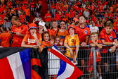 Oranje-supporters in het Philips Stadion