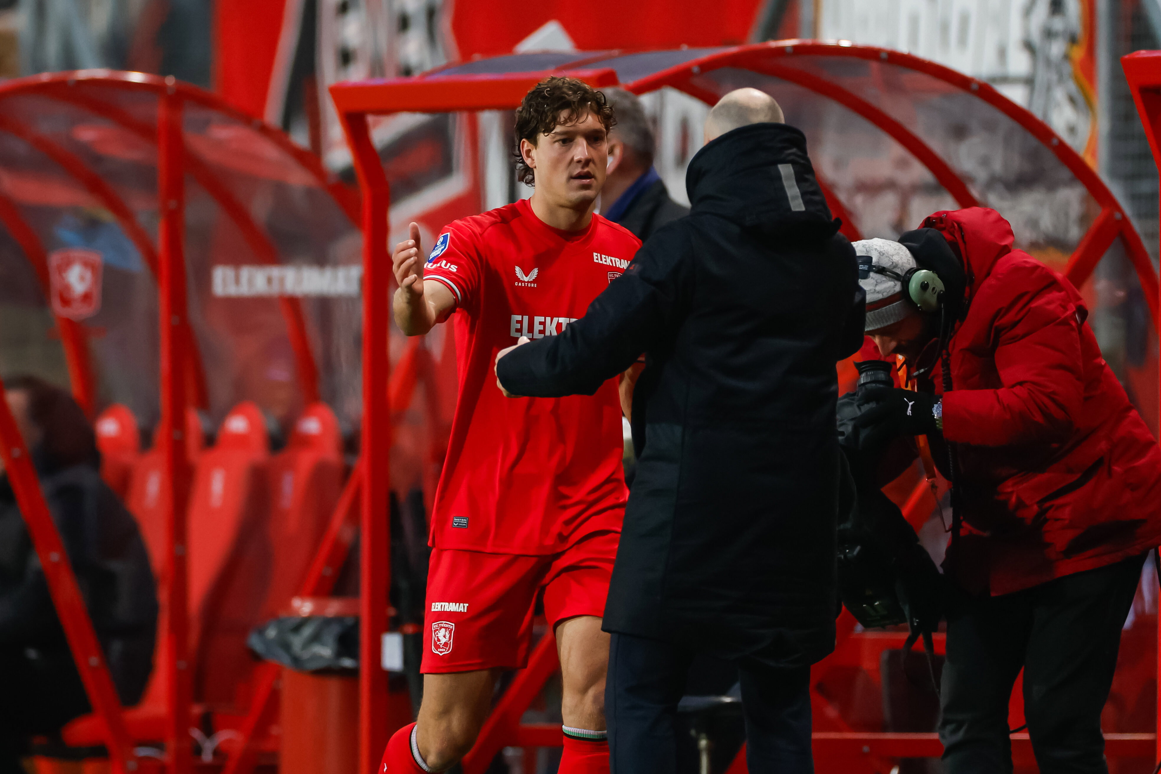 Sam Lammers na zijn wissel tegen FC Groningen