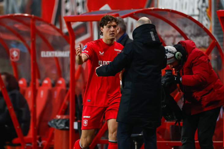 Sam Lammers na zijn wissel tegen FC Groningen