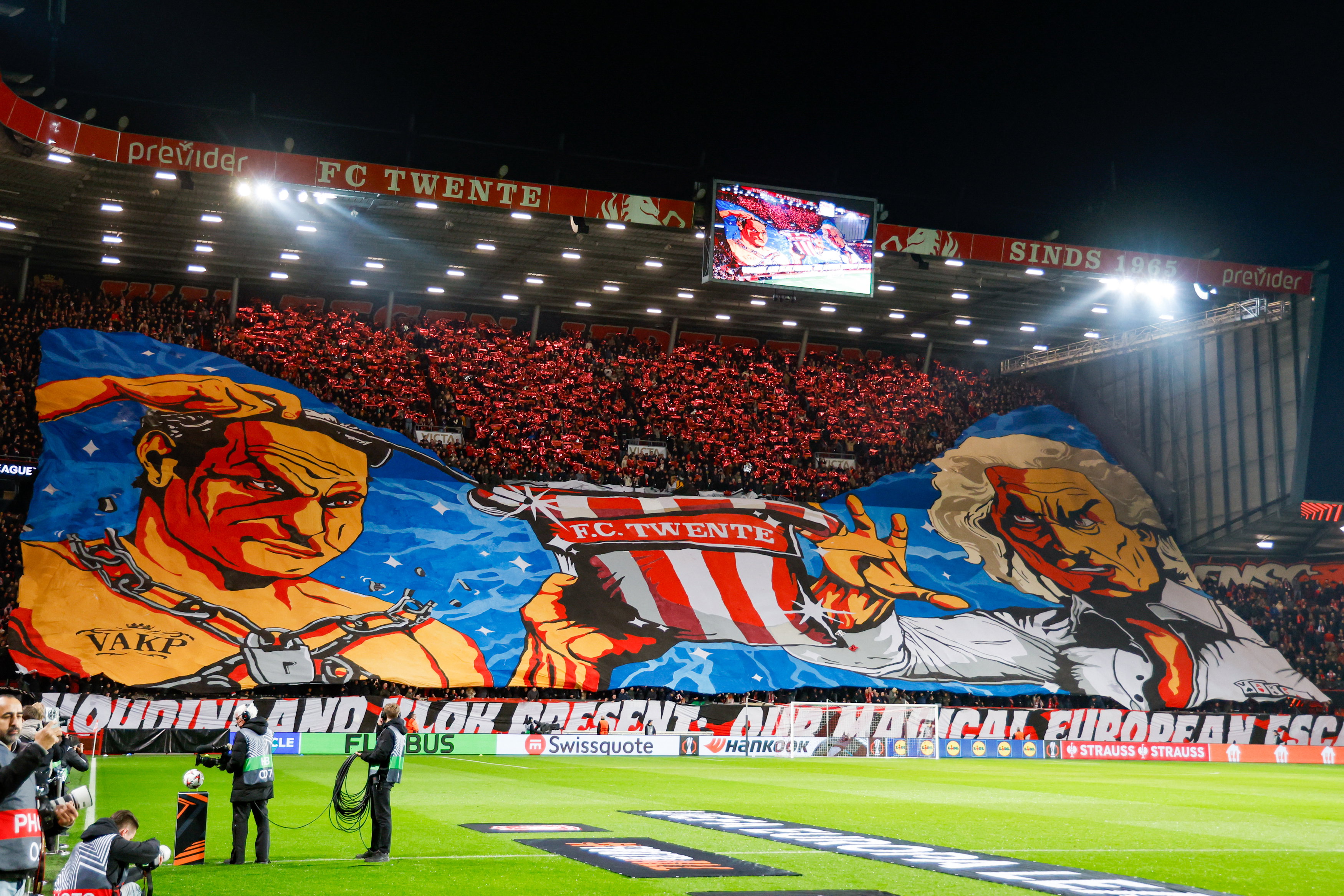 Sfeeractie van Vak-P voor FC Twente - Besiktas