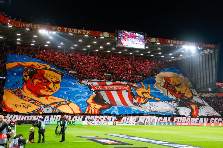 Sfeeractie van Vak-P voor FC Twente - Besiktas