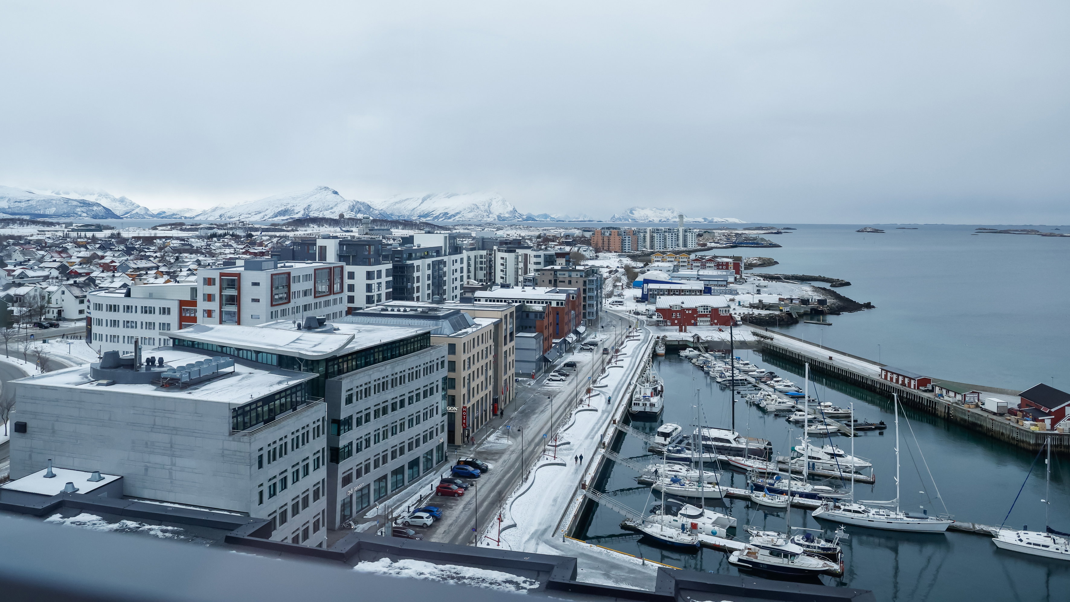 Bodø in de sneeuw