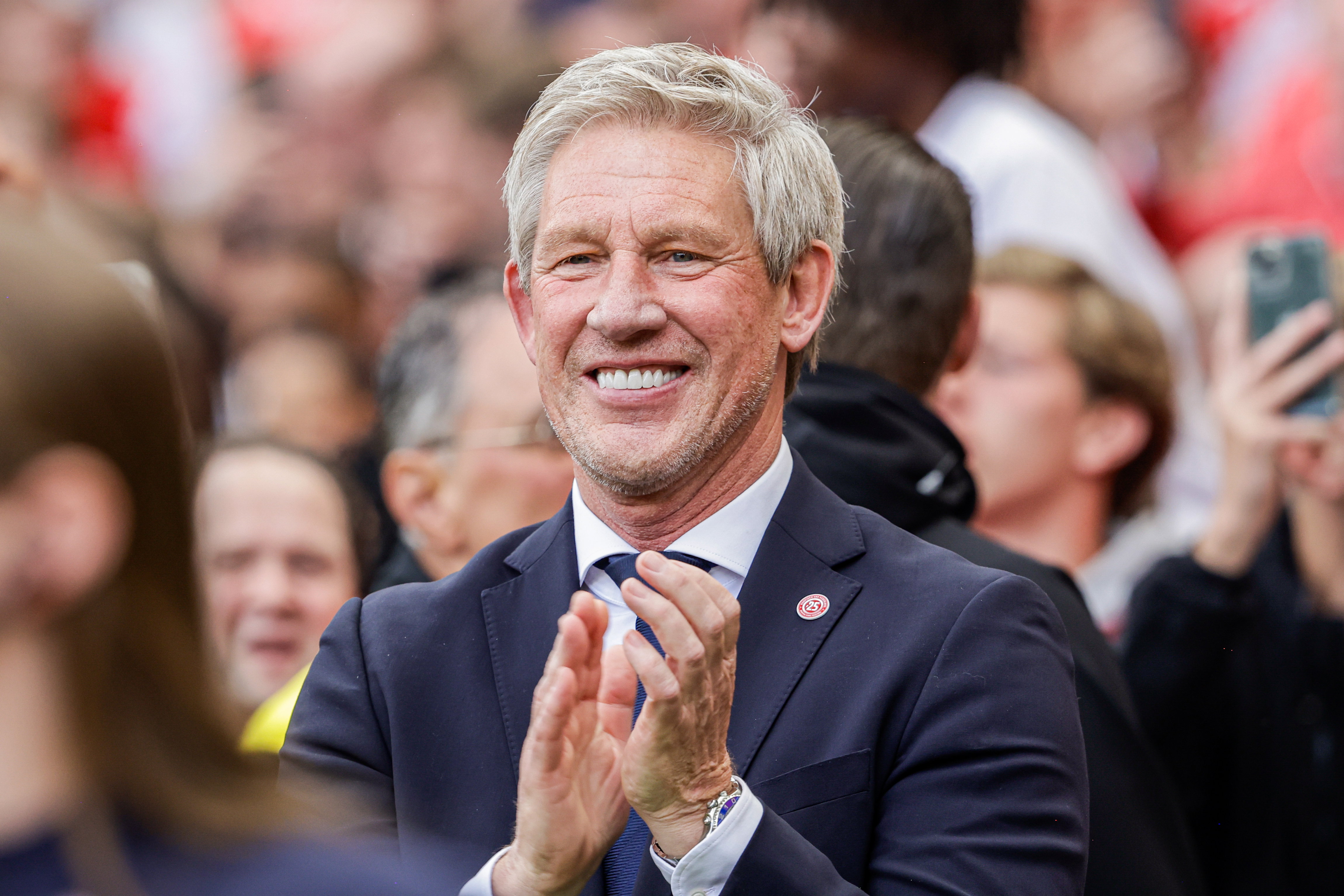 Marcel Brands na de kampioenswedstrijd in het Philips Stadion