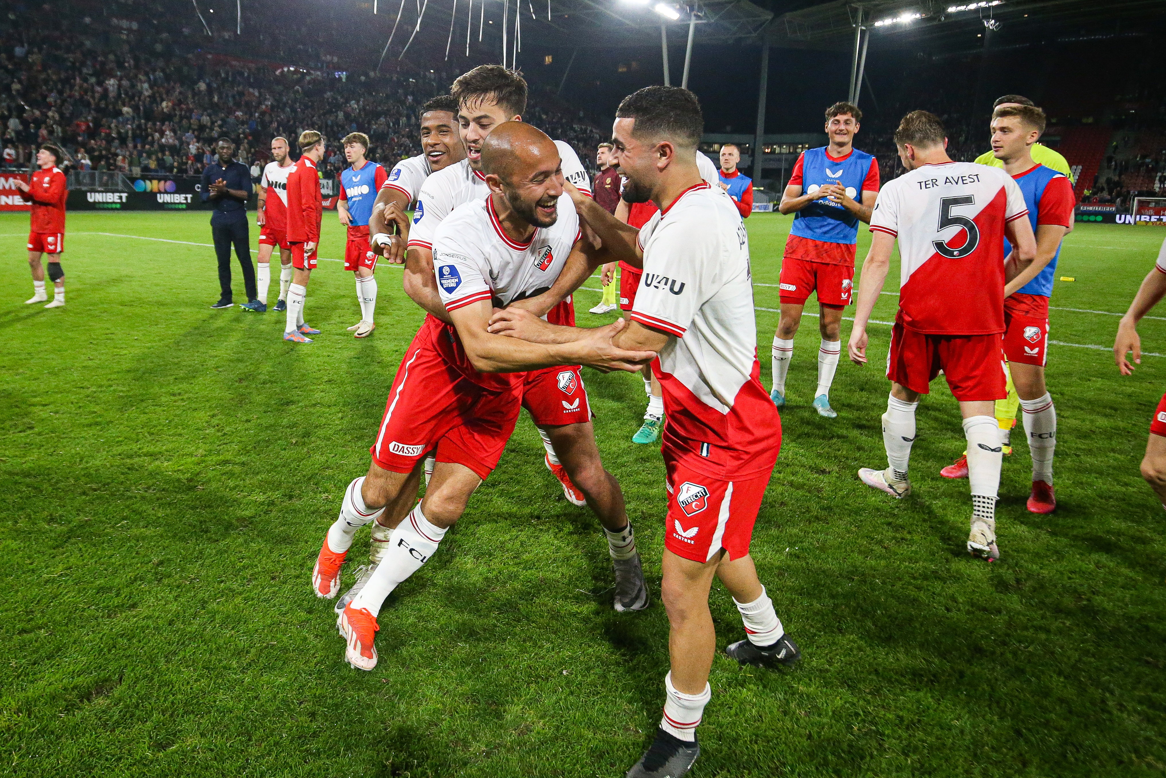 Mark van der Maarel na afloop van FC Utrecht Sparta