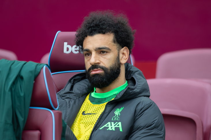 Mohamed Salah als reserve van Liverpool FC