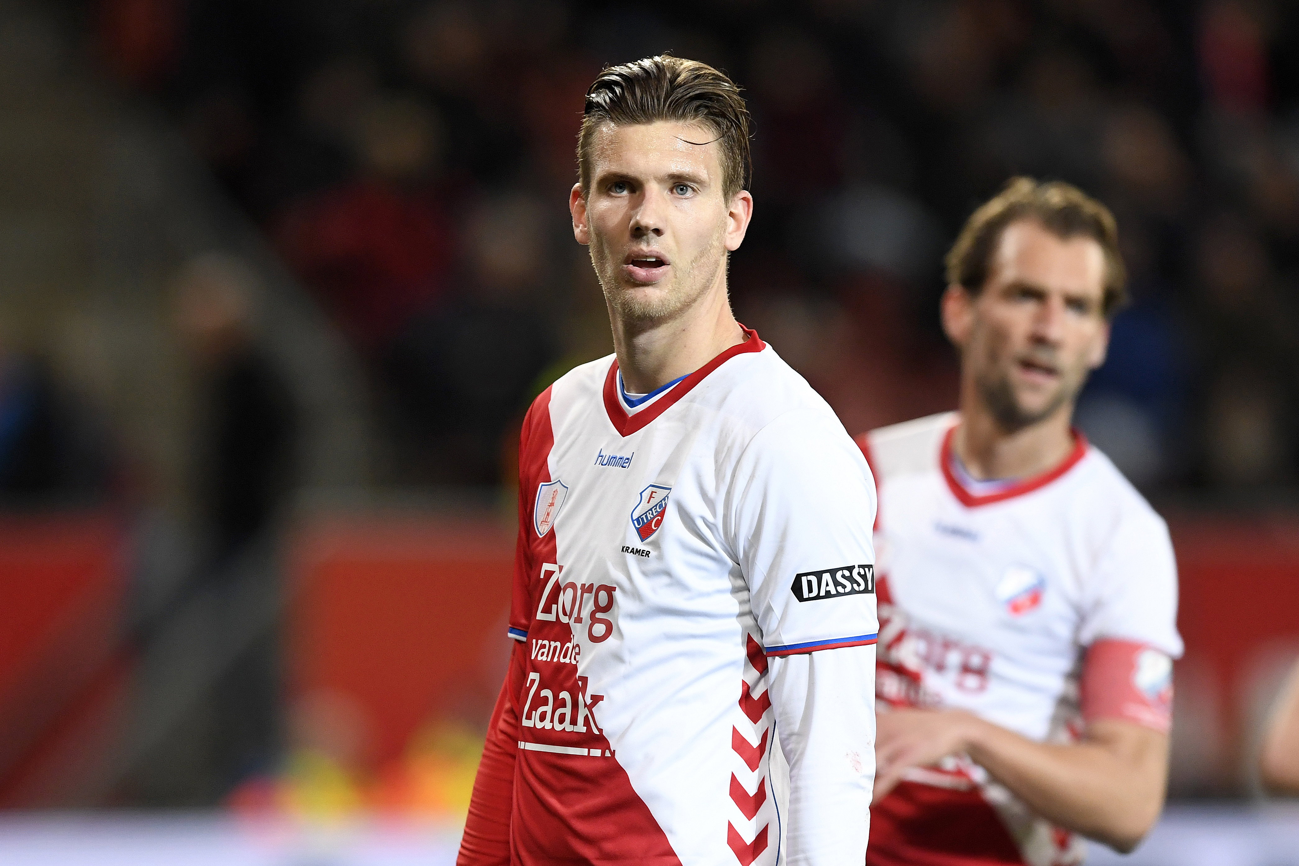 Michiel Kramer in het shirt van FC Utrecht