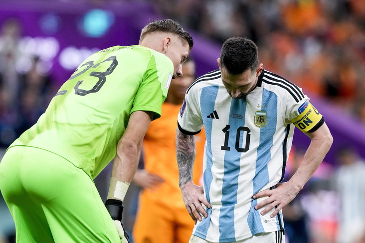 Andries Noppert en Lionel Messi