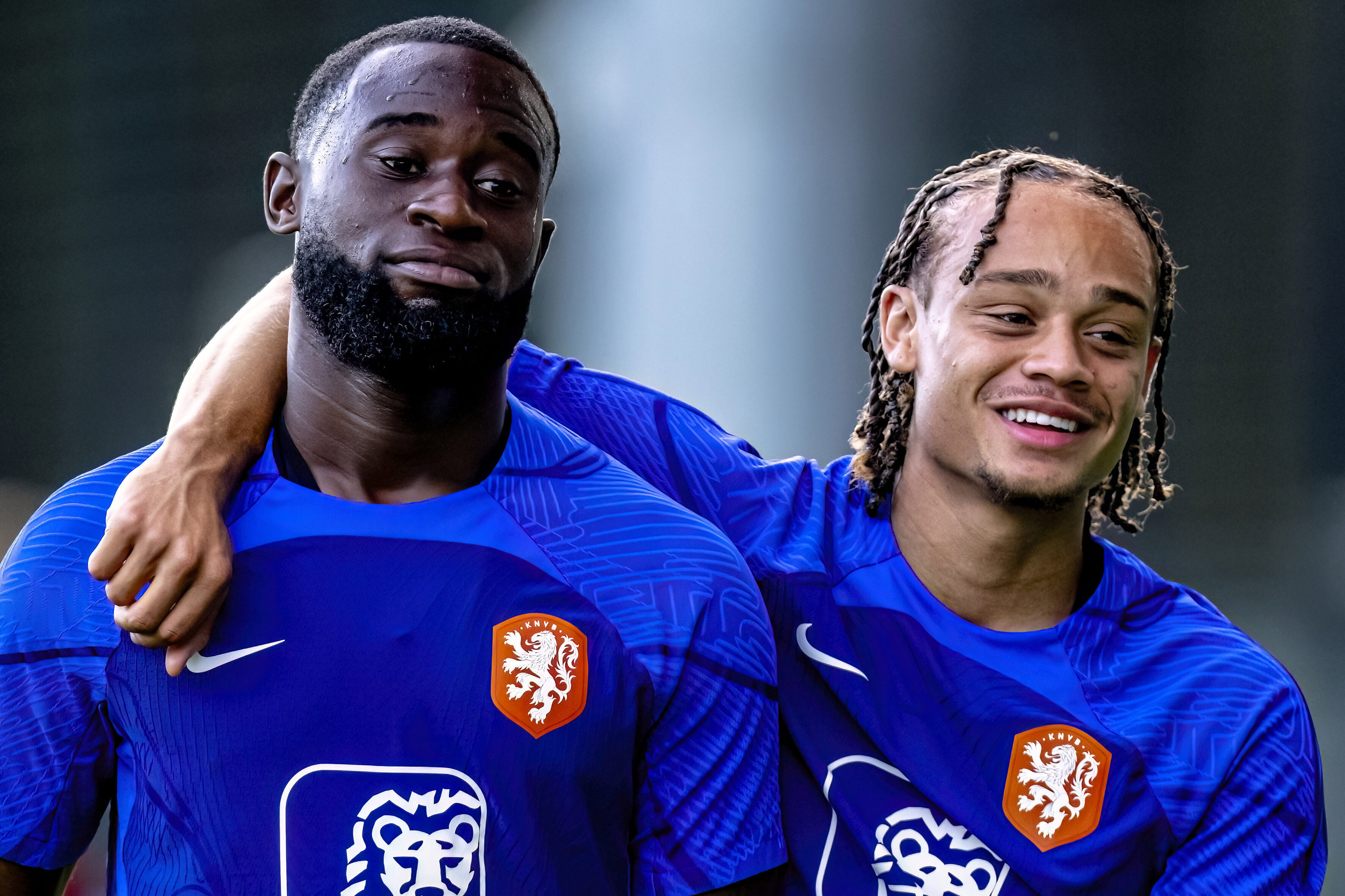 Lutsharel Geertruida en Xavi Simons
