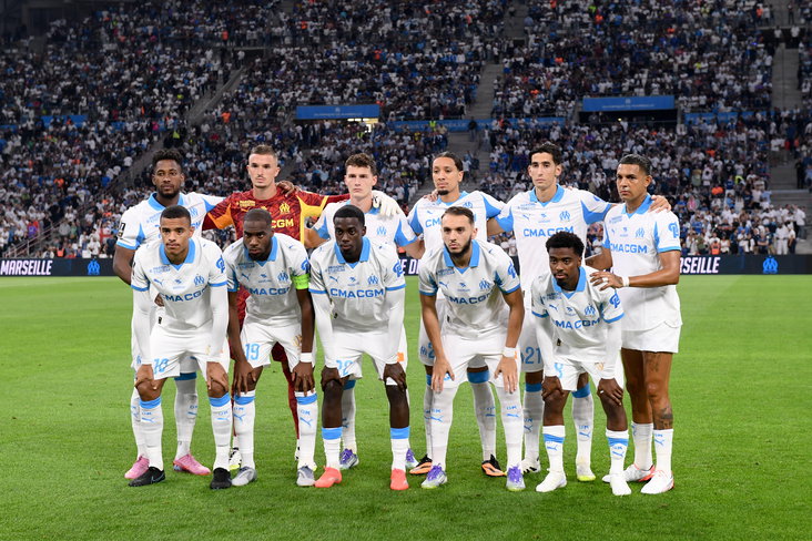 Jeffrey de Lange als keeper van Olympique Marseille