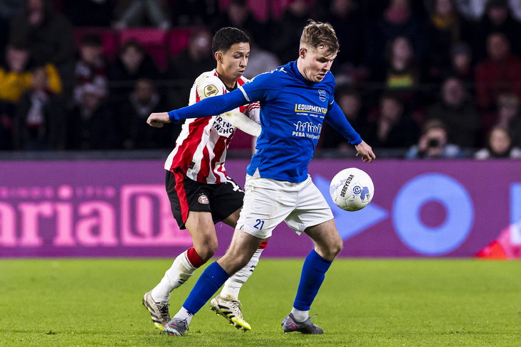 Justin Spies tegen PSV